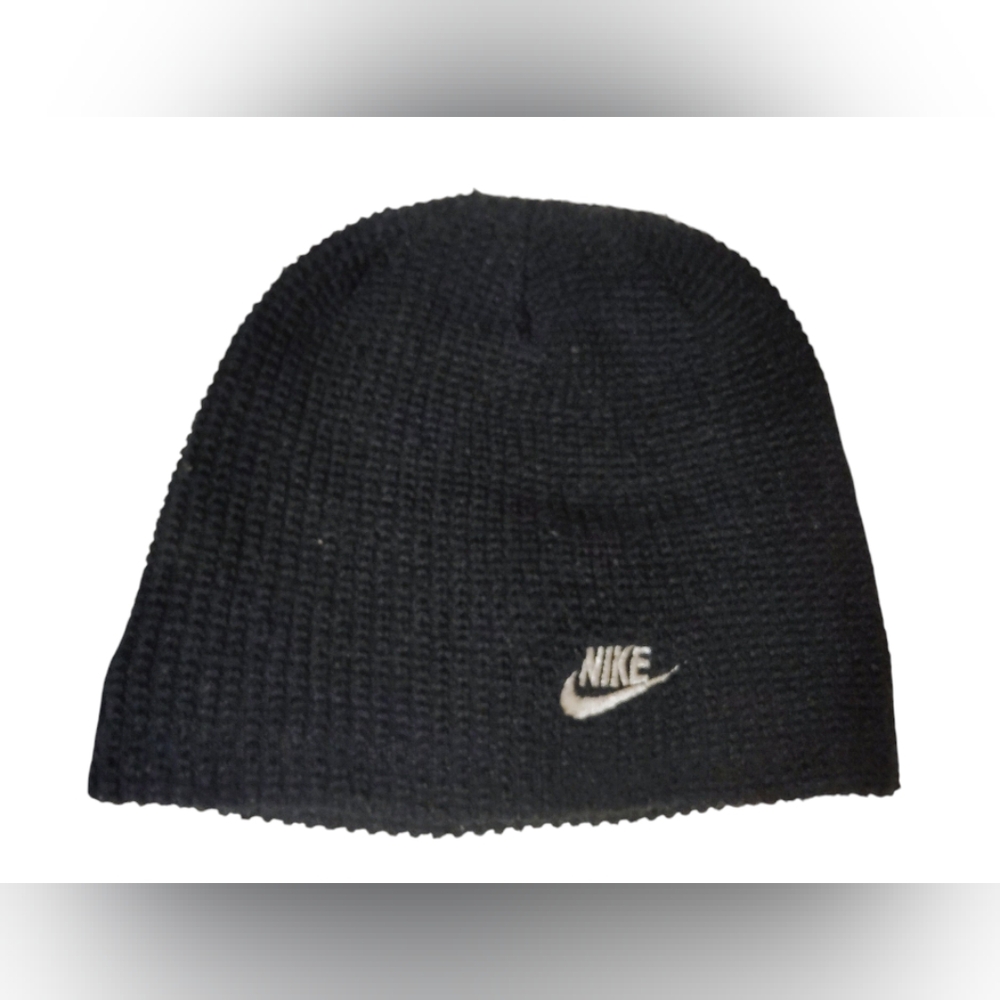 Nike Beanie Hat Black And White One Size Fits All